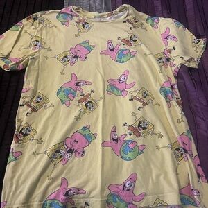 SpongeBob SquarePants Kids Tee - Yellow and Pink Adventure